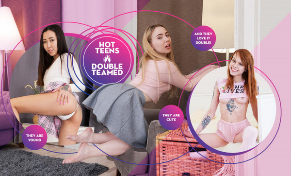 Hot Teens Double Teamed