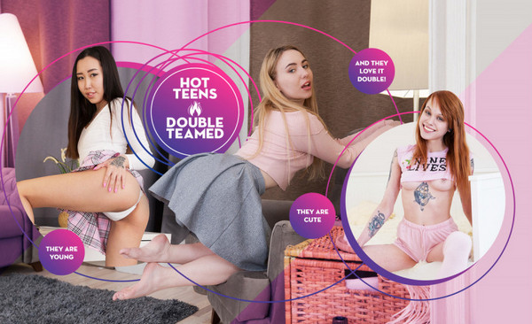 Hot Teens Double Teamed