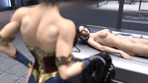 Midoriko Kobayashi - Catwoman And Diana Swap